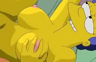 Homer Simpsons comendo a buceta da Marge